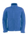 Heren Softshell Jas B&C Hoodie JM950 azure